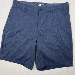 The North Face Shorts Mens 34 Blue Chino Nylon Mesh Lined Hiking Casual Stretch